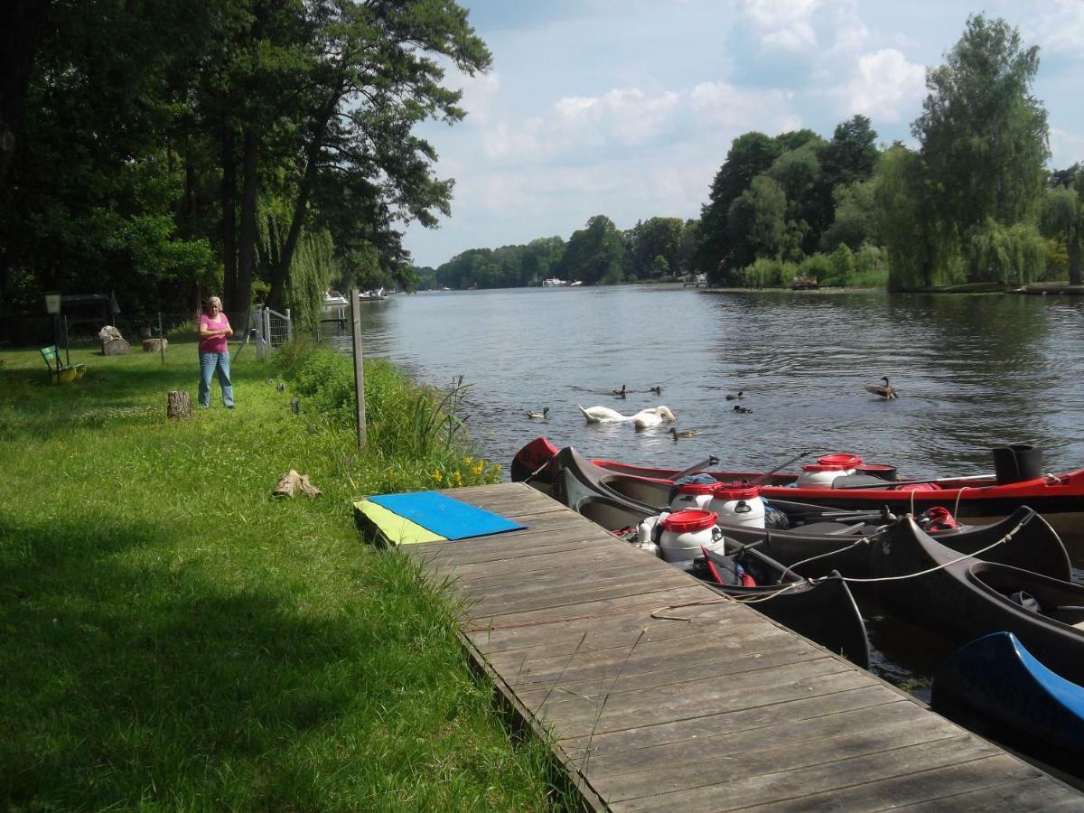 Hotel Am Fluss Heidesee Exterior foto